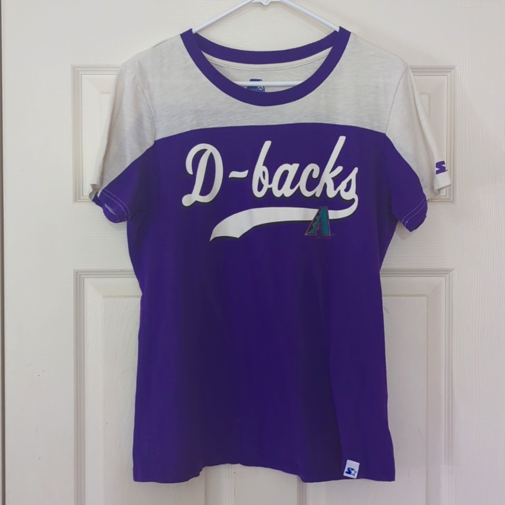 Purple/White Starter Diamondbacks Shirt